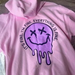 Pink Hoodie “It’s fine. I’m fine. Everything is fine.”